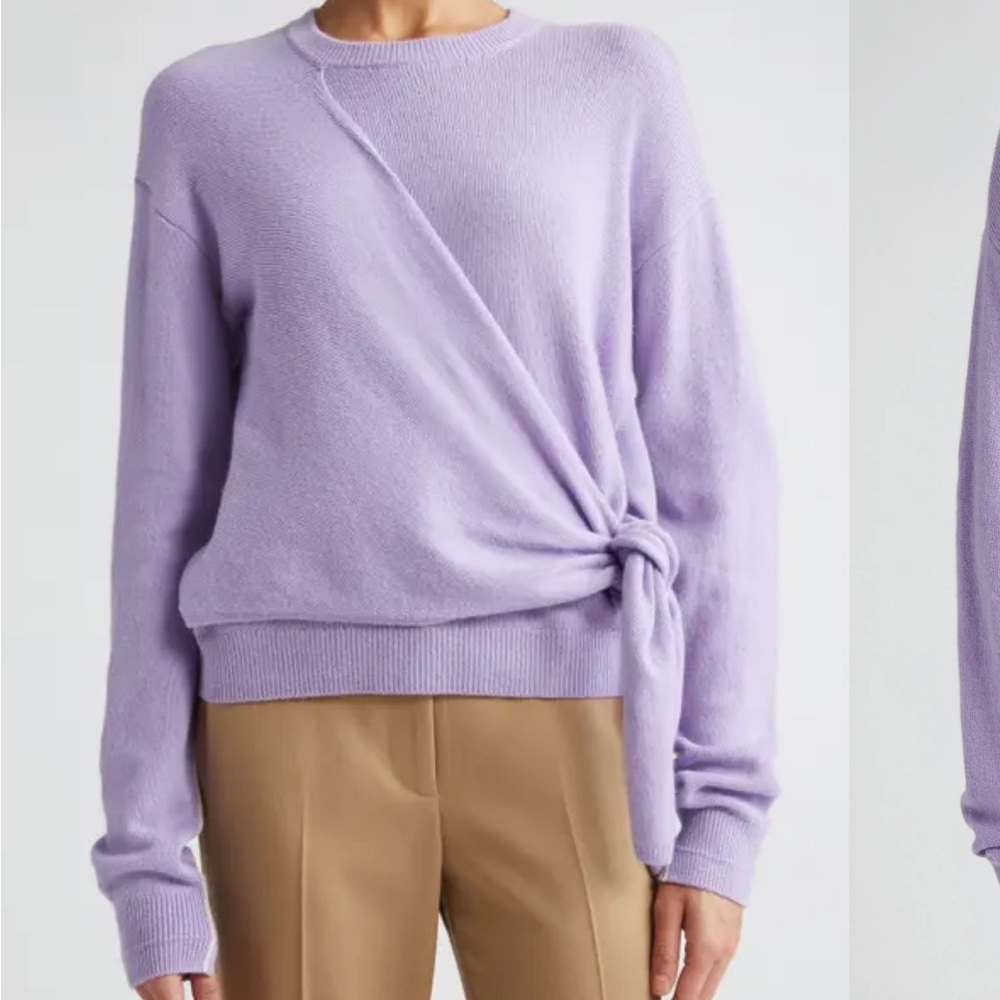 MARIA MCMANUS Knot Cashmere Sweater in Lilac NWT size Medium